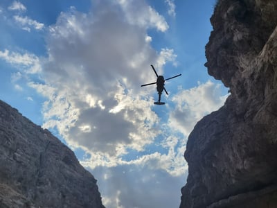 ואדי קלט: ילד חולץ באמצעות מסוק ופונה עם חבלת ראש
