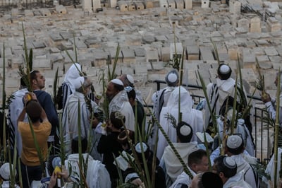 הושענה רבה, השנה, בהר הזיתים מול הר הבית