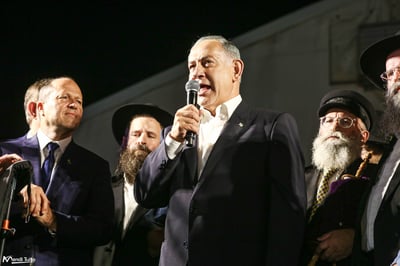 נתניהו בהקפות שניות