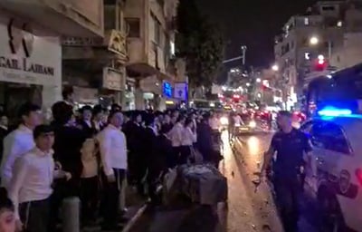 ההפגנה האלימה הלילה בבני ברק