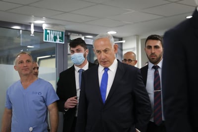 נתניהו, היום בבית החולים