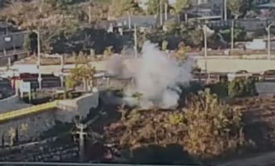 תיעוד דרמטי: רגע פיצוץ המטען בכניסה לירושלים