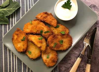 הקץ להתבשרות: מתכון לשניצל פטריות קריספי
