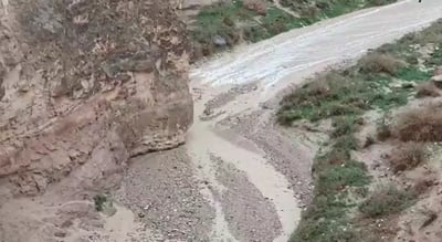 שיטפון אתמול בנחל אוג