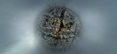 תיעוד מטריף: כך נראה הערפל שכיסה את אשדוד - מלמעלה