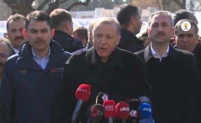 ארדואן שוב מגיב לביקורת: "משתמשים באסון לפוליטיקה"