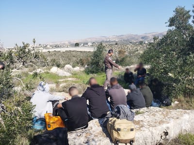 11 שוהים בלתי חוקיים ניסו להסתנן לישראל ונתפסו