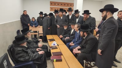 הנשיא ניחם את האדמו"ר היושב שבעה על פטירת אחיו