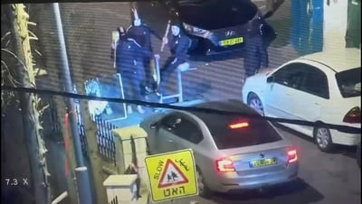 יידו אבנים וירו זיקוקין - ונעצרו "על חם" | תיעוד 