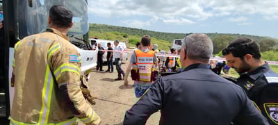 זירת התאונה בנהר הירדן