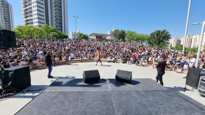 חוגגים ל"ג בעומר בחדרה אשתקד 
