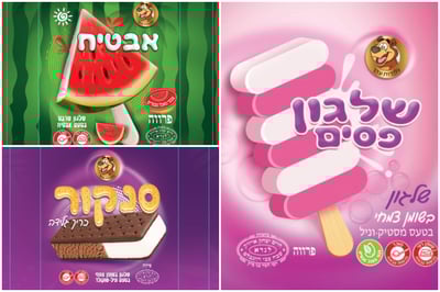 מפעל 'גלידות עדן' קורא להחזרת שלגון פסים, אבטיח ו'סנקור'