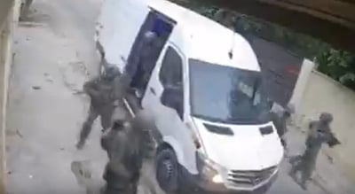 פורקים ממשאית אזרחית חמושים: רגע כניסת הכוחות לג'נין