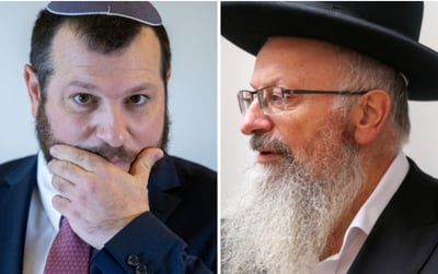 הרב שמואל אליהו לצד בנו, עמיחי