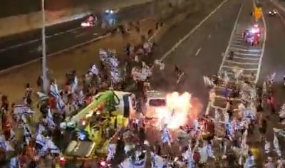 גרסת הנהג שדרס מפגינים: "ניסיתי להציל את עצמי"