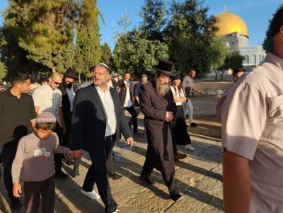 בן גביר בהר הבית, הבוקר