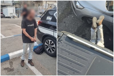הפורץ בתוך הרכב ובעת מעצרו