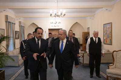 נתניהו בקפריסין, הערב