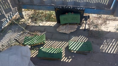 חלק מהתחמושת שנמצאה