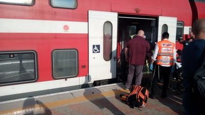 זירת תאונה ברכבת | ארכיון
