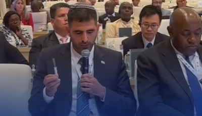 צפו: הברכה הערבית של קרעי בנאומו התקדימי בסעודיה
