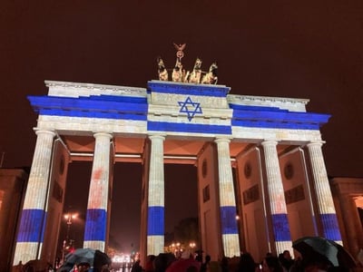 שער ברנדנבורג, הערב
