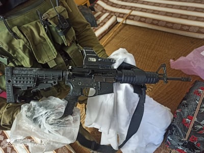 אחד מהנשקים שנתפסו הלילה