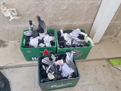 קריית חיים: המשטרה תפסה 62 בקבוקי תבערה בתוך בית
