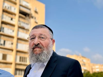 השר יואב בן צור בעיר אשקלון