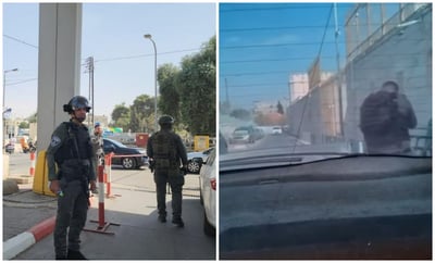מימין - זירת החיסול; משמאל - זירת הדקירה