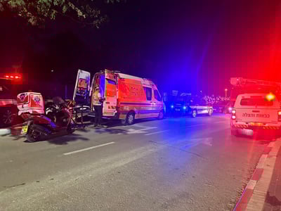 זירת השריפה בנתניה