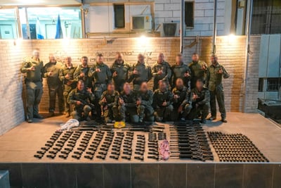 ההברחה הגדולה ביותר: סוכלה הברחת ענק של אמצעי לחימה מירדן בשווי של מיליונים  