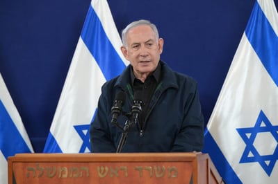 ראש הממשלה בנימין נתניהו בהצהרה לתקשור, הערב