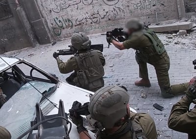 לוחמים בהתקלות פנים אל פנים מול מחבלי חמאס בג׳באליא