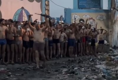 תיעוד מביך מאוד לעזתים: עשרות מחבלים הסגירו את עצמם