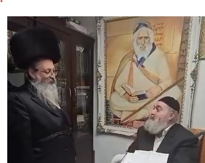 הנציג החסידי עם האדמו"ר 