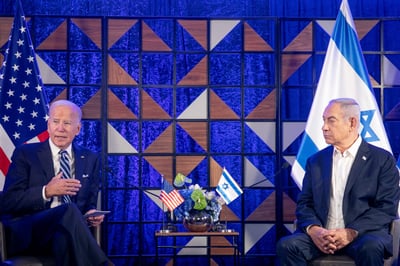 ביידן ונתניהו בתחילת המלחמה