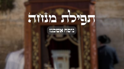 תפילת מנחה // נוסח אשכנז בצורה נוחה לקריאה | כיכר השבת