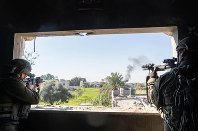 צה"ל השלים את כיתור חאן יונס | עשרות מחבלים חוסלו