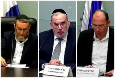 כך נפתחו הדיונים הבוקר בוועדות חוקה, פנים וכספים | צפו