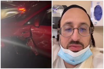 בדרך לשמח חתן וכלה: הזמר ליפא שמלצר עבר תאונה | צפו