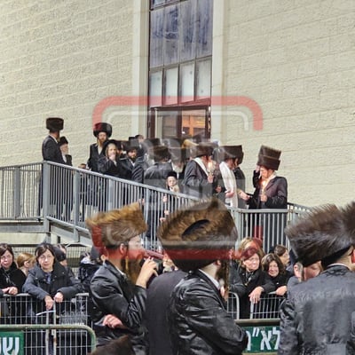 בעיצומם של ימי השבעה: האדמו"ר ליווה את נכדו לחופה | תיעוד בלעדי