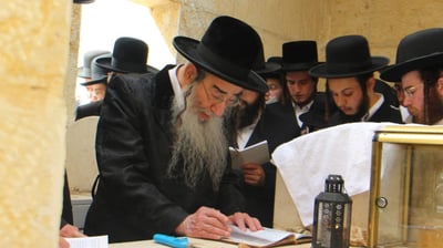 כך פקד האדמו"ר מאלכסנדר את אוהל צדיקי החצר | צפו
