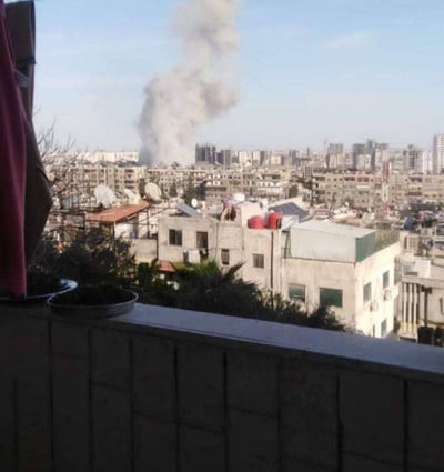 התקיפה המיוחסת לישראל בדמשק - סמוך לשגרירות האיראנית