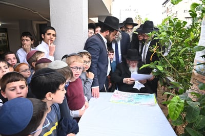 הגרמ"צ ברגמן בברכת האילנות