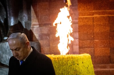 נתניהו באירוע הזיכרון, השבוע