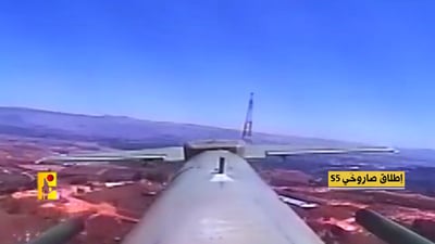 חיזבאללה בתיעוד מטריד: כטב"ם יורה טילים בשטח ישראל