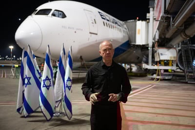 גלנט המריא לביקור בוושינגטון: "פגישות מכריעות" | צפו