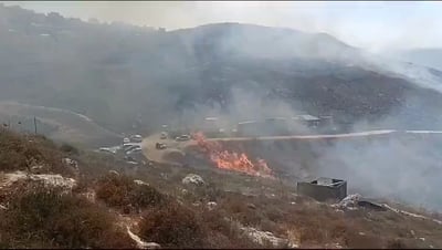 השריפה סמוך ליצהר