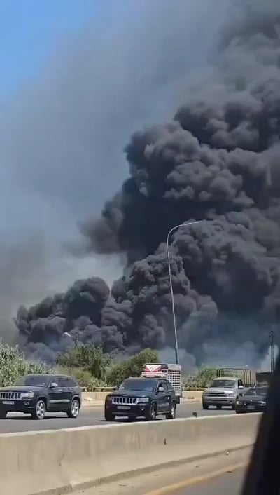 לא רק הגולן בוער - שריפות ענק בדרום לבנון אחרי תקיפות צה"ל
